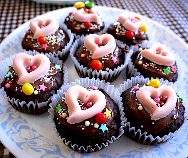 バレンタイン♪チョコカップケーキ