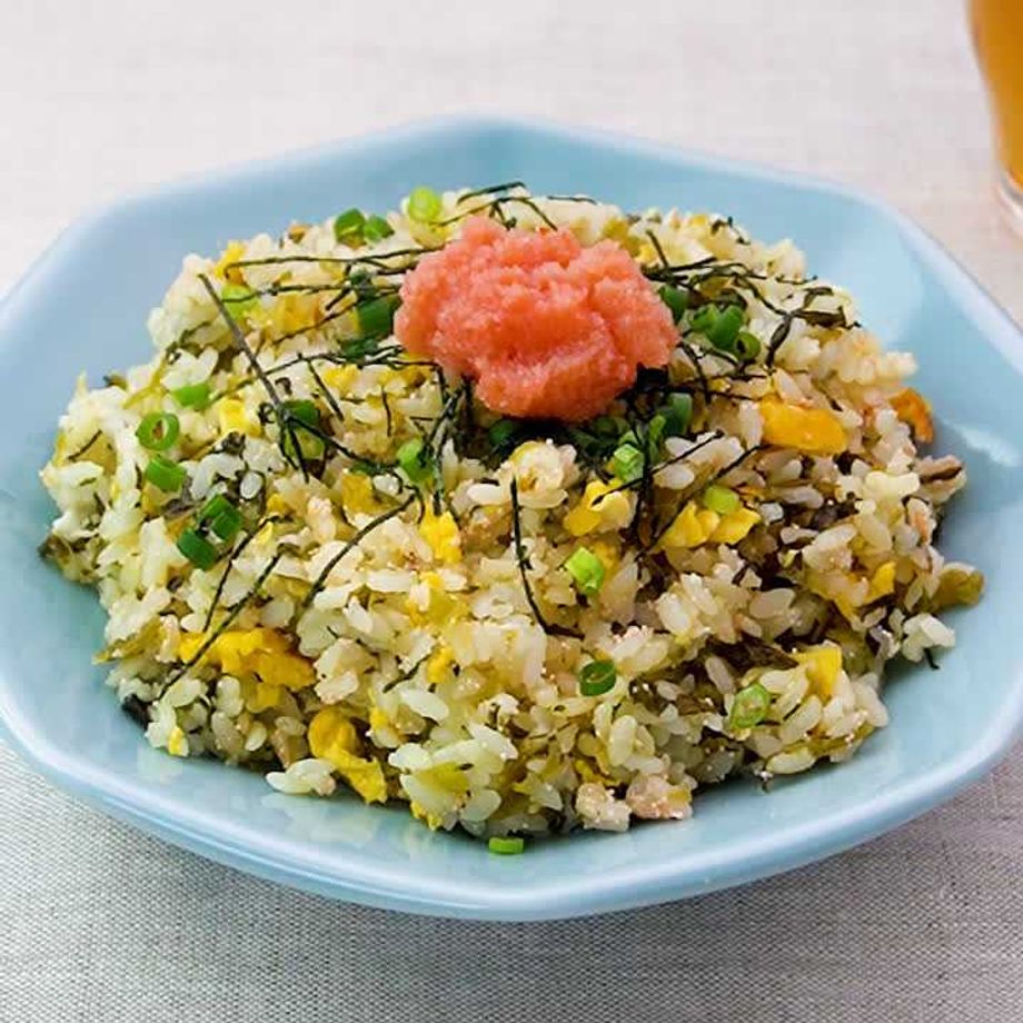 明太子の高菜チャーハンレシピニッスイ