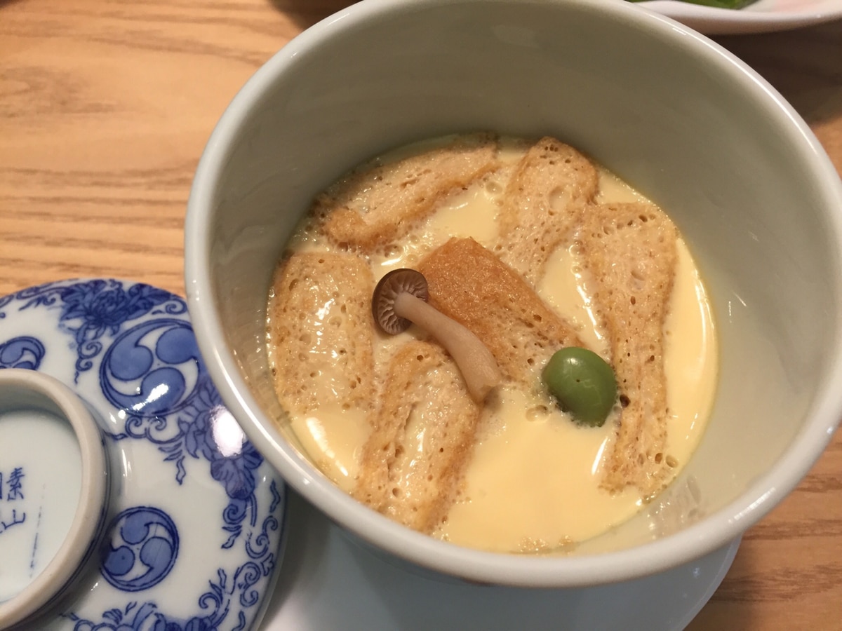 レンジでチン！松茸の味お吸い物で茶碗蒸し