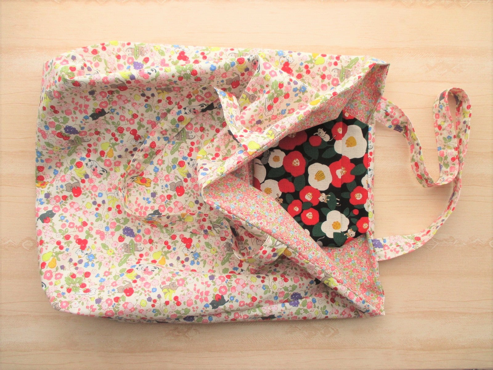 エコバッグの作り方:手作りで簡単!ハンドメイドの手ぬぐいエコバッグ作り