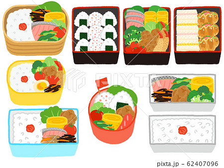 お弁当のおかずのイラストセット イラスト素材6102286- フォトライブラリ