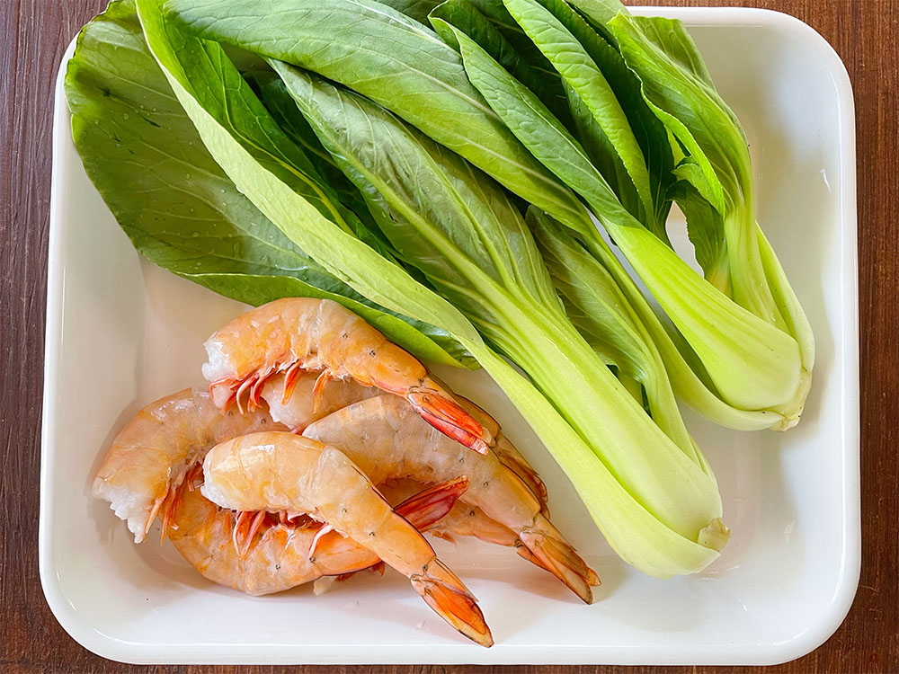 エビとチンゲン菜の中華うま煮 - 週末シェフの家呑みレシピ