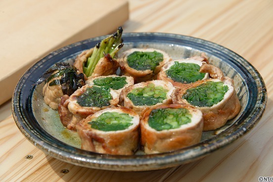 カリカリ豚のにらダレがけ