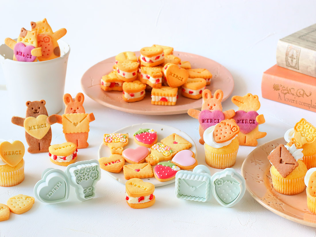 ハートのチョコクッキ