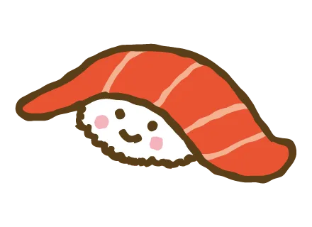 マグロとサーモンの寿司イラスト - No: 1747795無料イラスト・フリー素材なら「イラストAC」