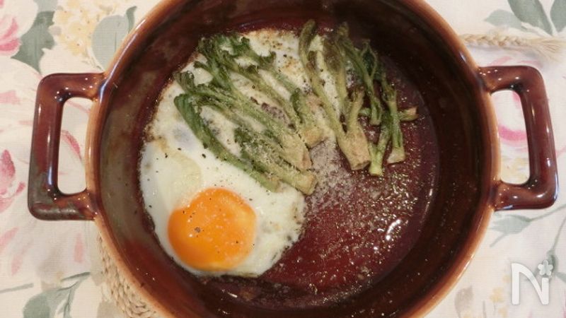 タラの芽の味噌チーズ焼き