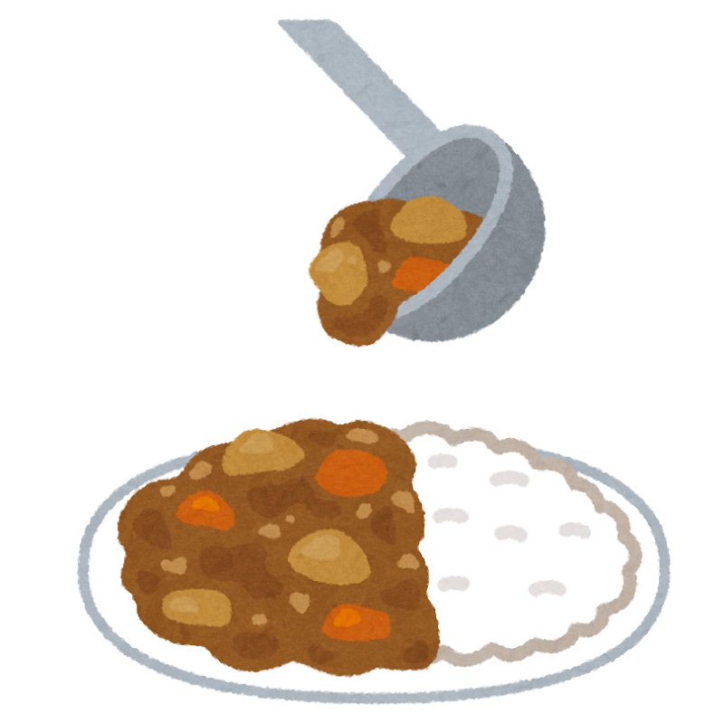 カレーライス・夏野菜カレー・背景イラスト - No: 22379493無料イラスト・フリー素材なら「イラストAC」