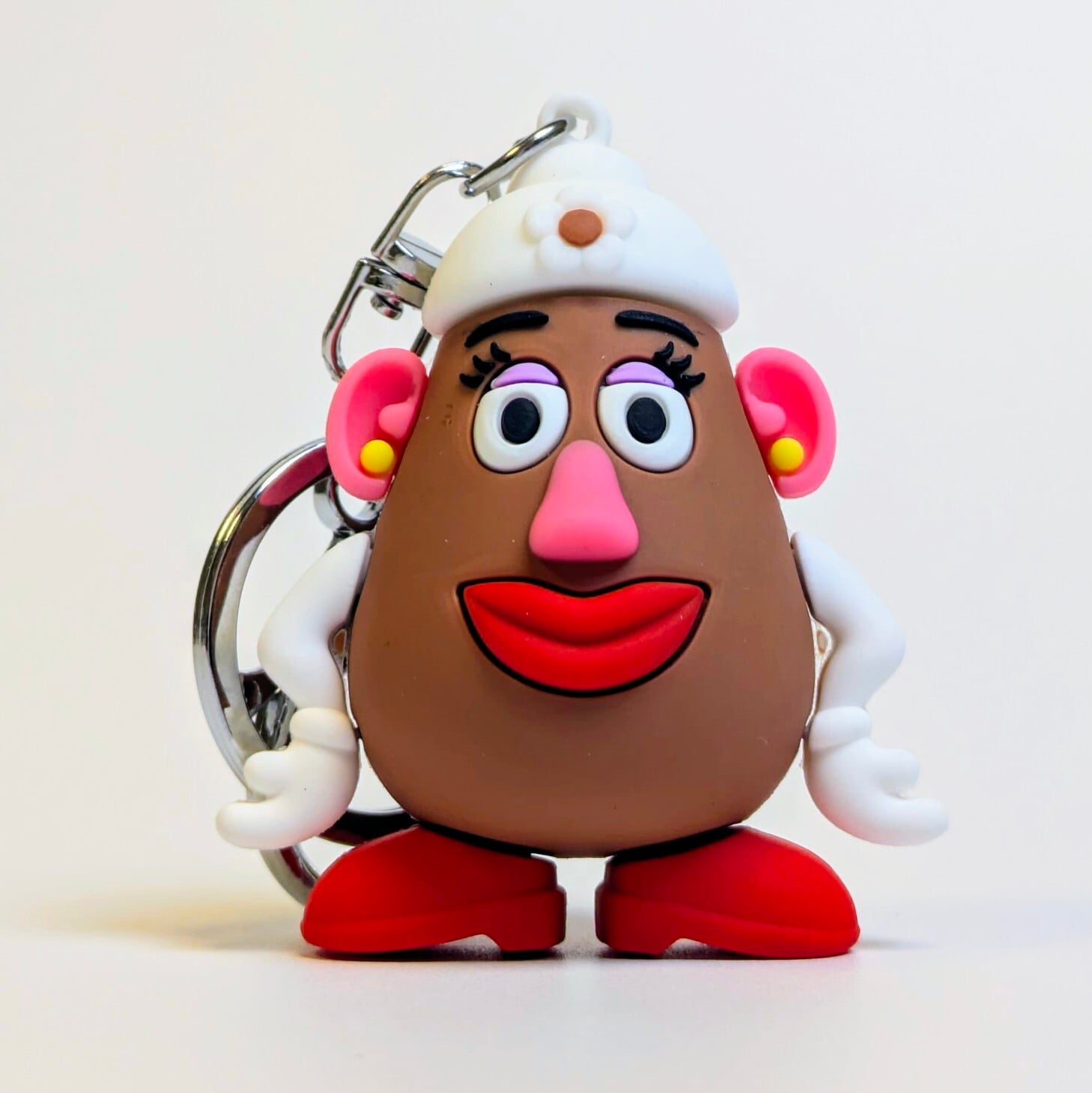 再入荷！ミスターポテトヘッドミセスポテトヘッドMr. Potato HeadMrs.Potato Headトイストーリー3D Rubber KeyHolder3Dラバーキーホルダー 〚アメリカン雑貨 アメトイ〛HAPPY GO LUCKY