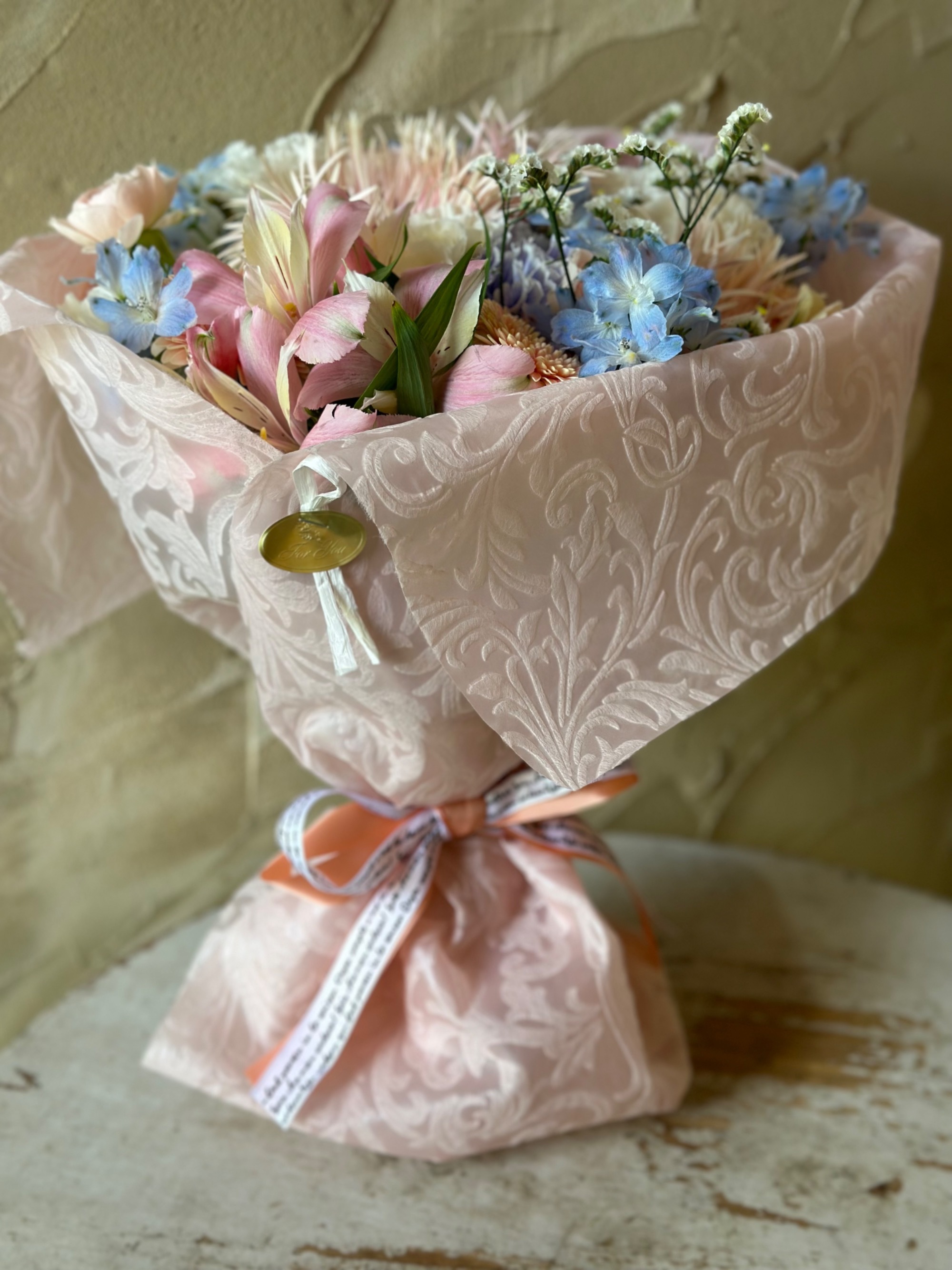 お誕生日 パステルカラーのカラフルブーケ花の店 凜花屋のオンラインショップ 東京・駒沢