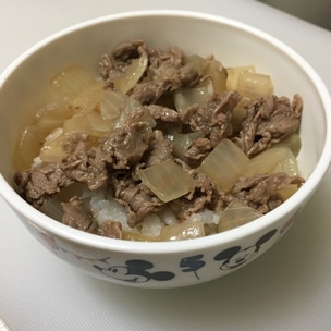 自家製牛丼 - ご飯に牛肉と玉ねぎを煮込んだもの : r recipes