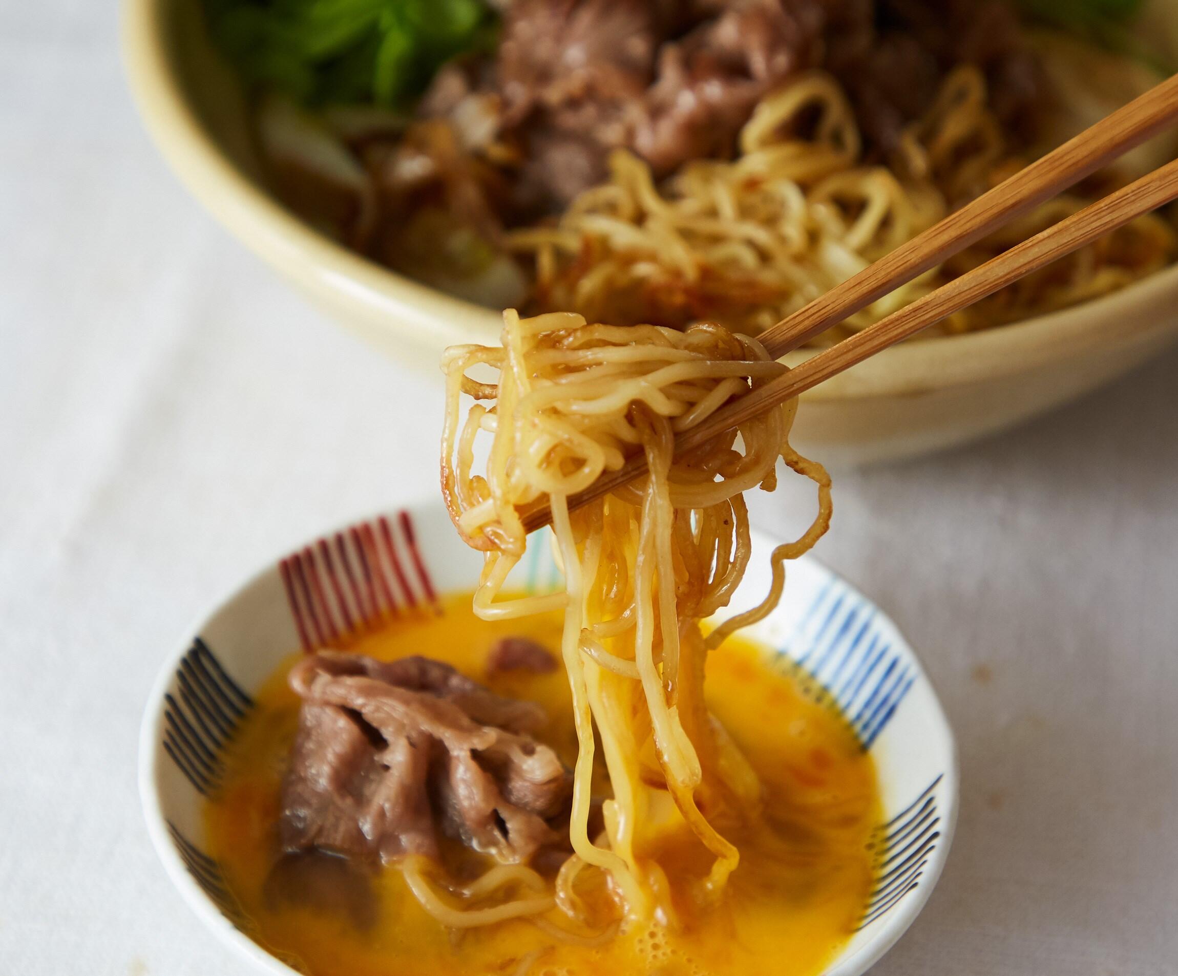 すき焼きdeそば」岩手のそば専門店 北舘製麺