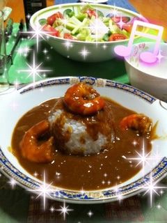 クリーミー！海老トマトカレ