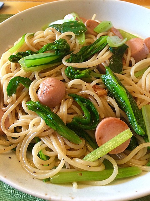 小松菜お浸し、ハヤトウリマヨ和え、ピーマン塩昆布和えです。そろそろ畑のピーマン終わりそうです。みんなとカゴメでつくるコミュニティ&KAGOME アンドカゴメ