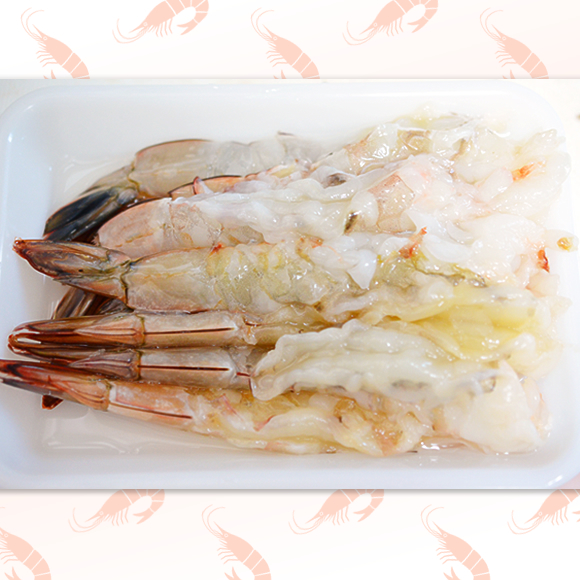 むきえびと大葉の天ぷら♪