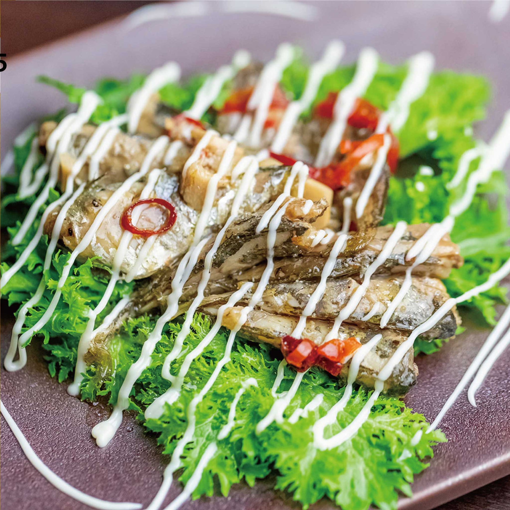 アジの漬けアヒージョ