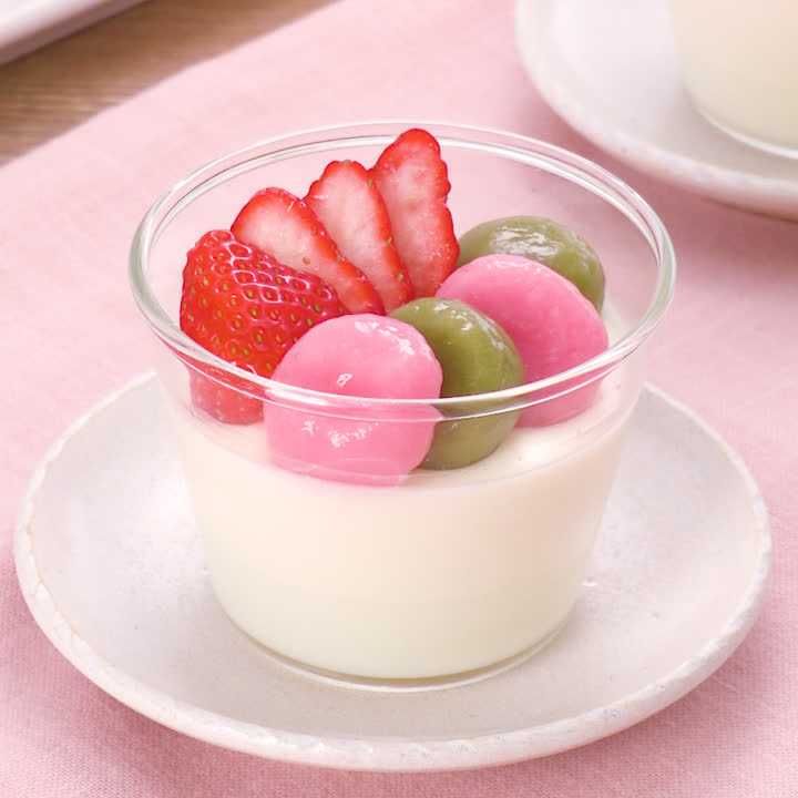 ひな祭りのデザートに♪簡単3色ミルクぷりん : ぱおの簡単おうちごはん Powered by ライブドアブログ