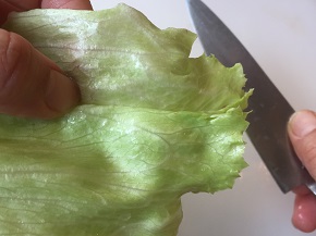 レタスのやさしい切りかた貝印