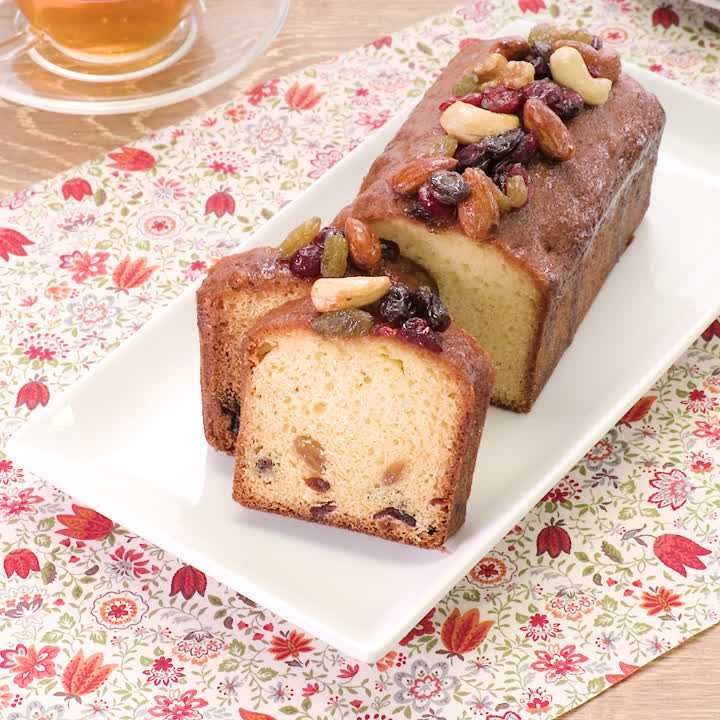 ドライフルーツのパウンドケーキ