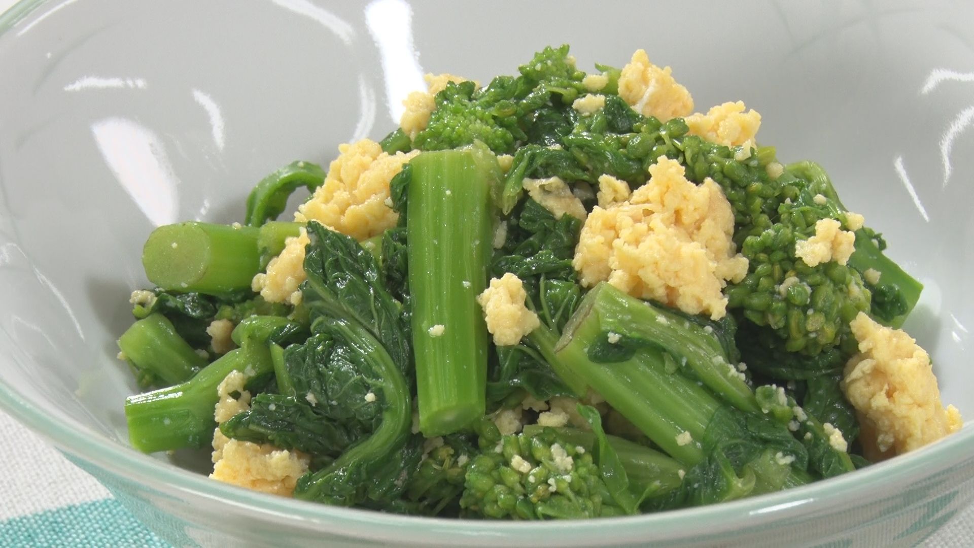 パパッと副菜レシピ！ ほうれん草の菜種あえ