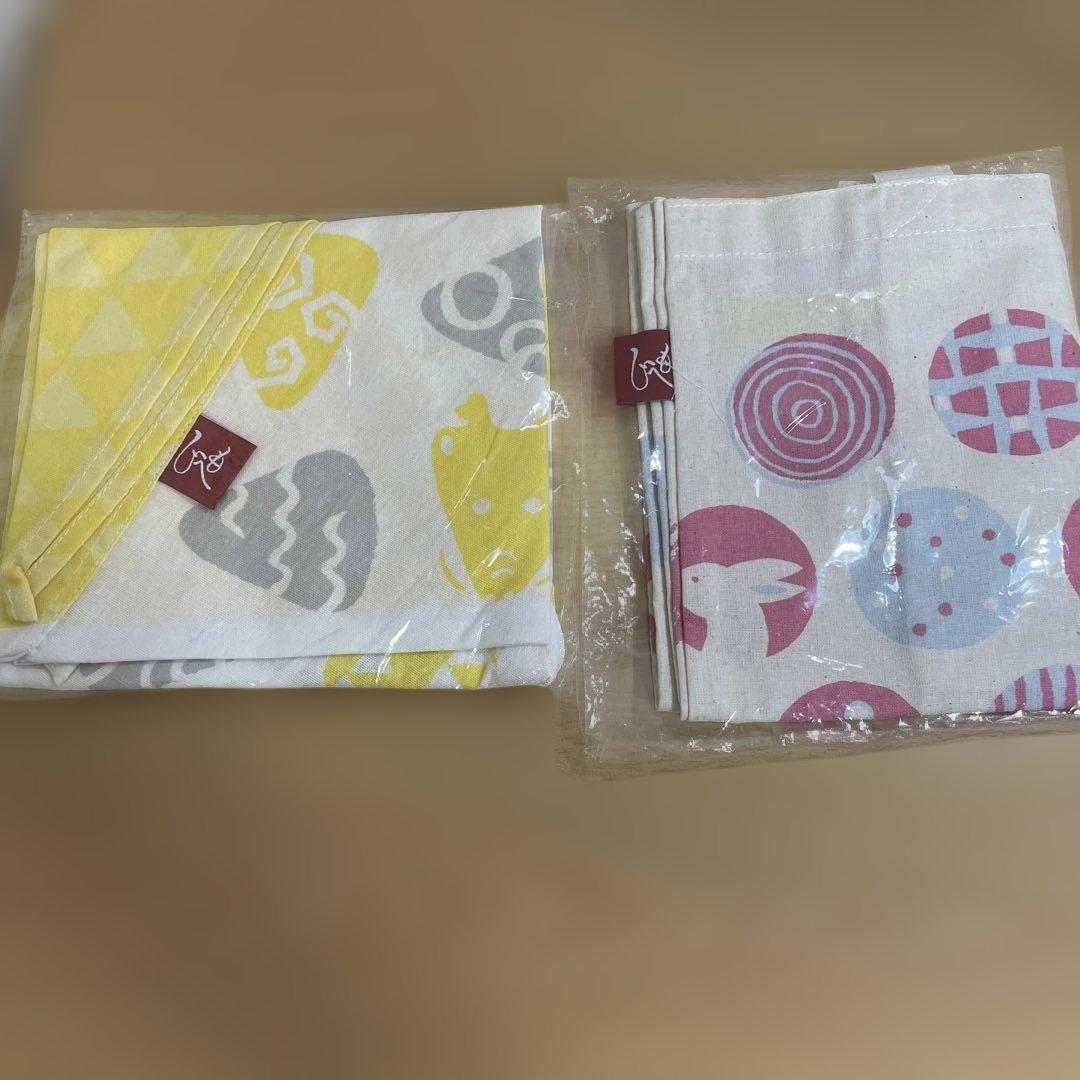 簡単 コンビニサイズのエコバッグ!100均の手ぬぐい1枚*マチ付きで沢山入ります