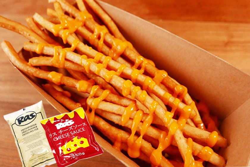 フライドポテトのチーズミートがけ