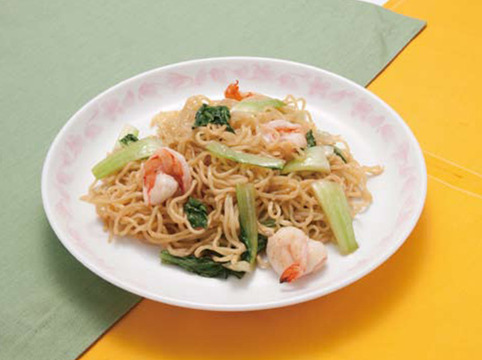 チンゲン菜と海老エリンギの中華風炒め