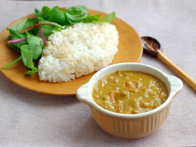 レンズ豆たっぷりのキーマカレ