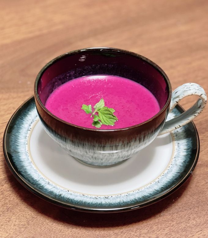 真っ赤なビーツのポタージュrécolte レコルト