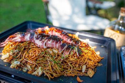 カリカリ食感 ほったらかし焼きそば材料を重ねて焼くだけ！和田明日香さんの8位のレシピ♪