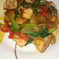 オイスターソースでコクうま！小松菜と鶏むねのオイスター炒め