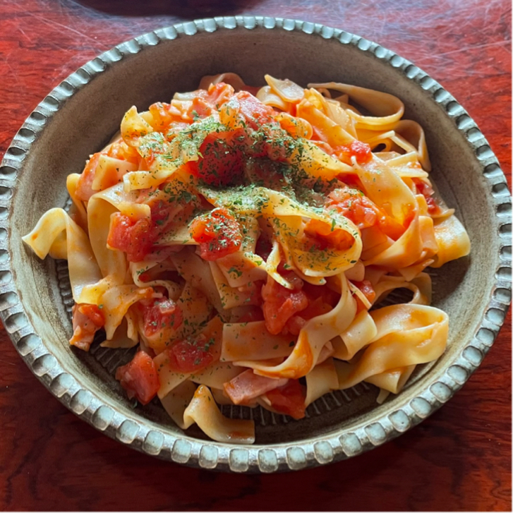フェットチーネ・ボローニャ風ミートソース