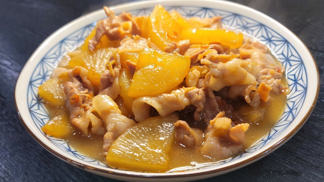 レンジレシピ＊豚バラ大根ポン酢風味＊