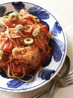 シーチキンＰｌｕｓでマリナーラスパゲティ