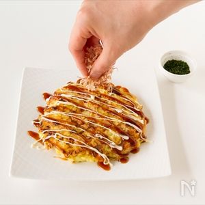 長芋・片栗粉・卵のお好み焼き 小麦不使用