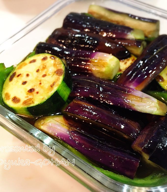 夏野菜の焼き浸し