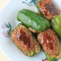 「味ぽん」で作るなすとピーマンのしぎ焼き