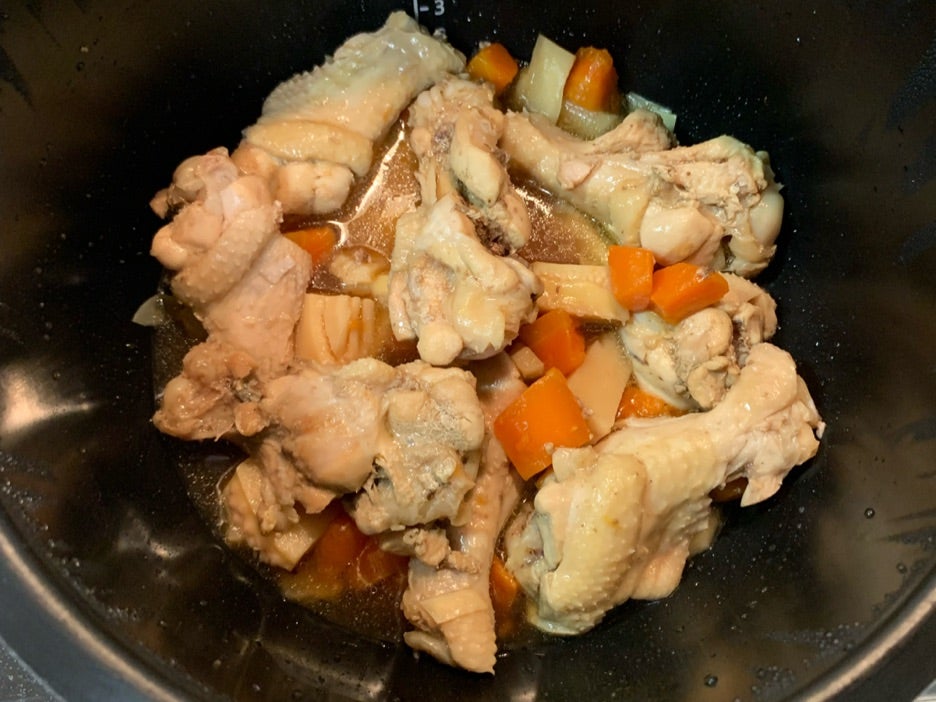 たけのこと鶏肉のじっくり煮