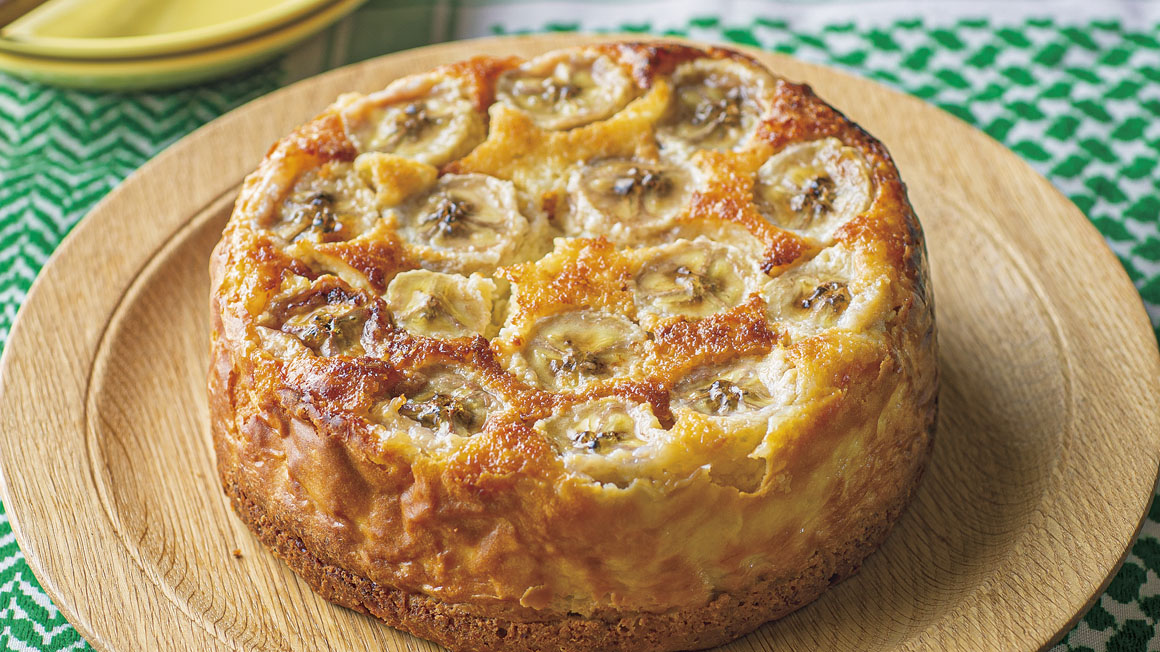 混ぜて焼いて冷やすだけで簡単！なめらかクリーミー♡バナナバスクチーズケーキのレシピmichill byGMO ミチル