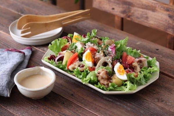 パーティーにぴったりなくるくるサラダ。盛り付けで印象UP