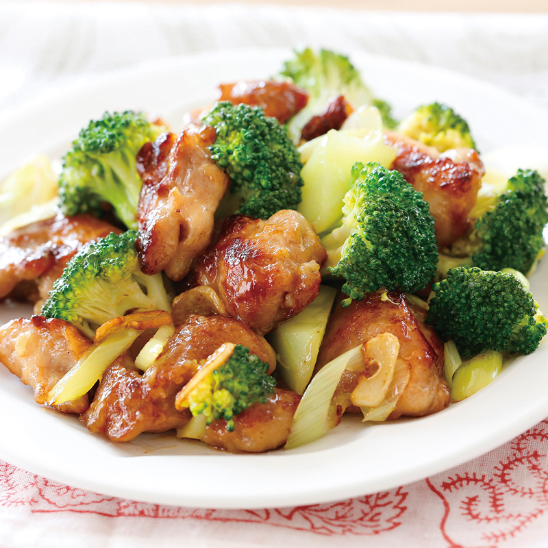 とり肉とブロッコリーの中華炒め