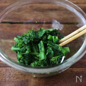 苦味なし！菜の花ツナマヨサラダの作り方