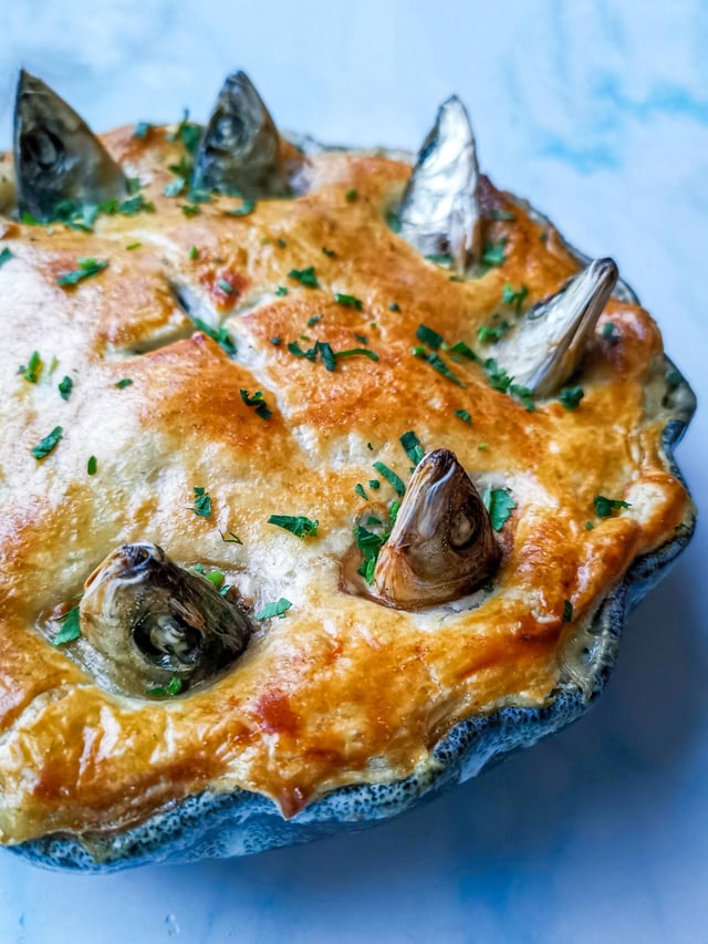 高円寺のとあるBAR『当店のスターゲイジーパイは追加料金でゲソをさせます』→見た目があまりにも冒涜的で見た瞬間各人異なる何かを連想せざるを得ない -Togetter