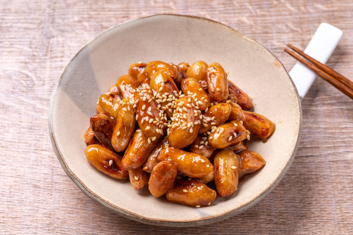 生落花生 ピーナッツ の炒り方