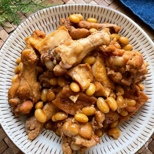 厚揚げと玉ねぎでボリュームUP!鶏手羽ポン酢