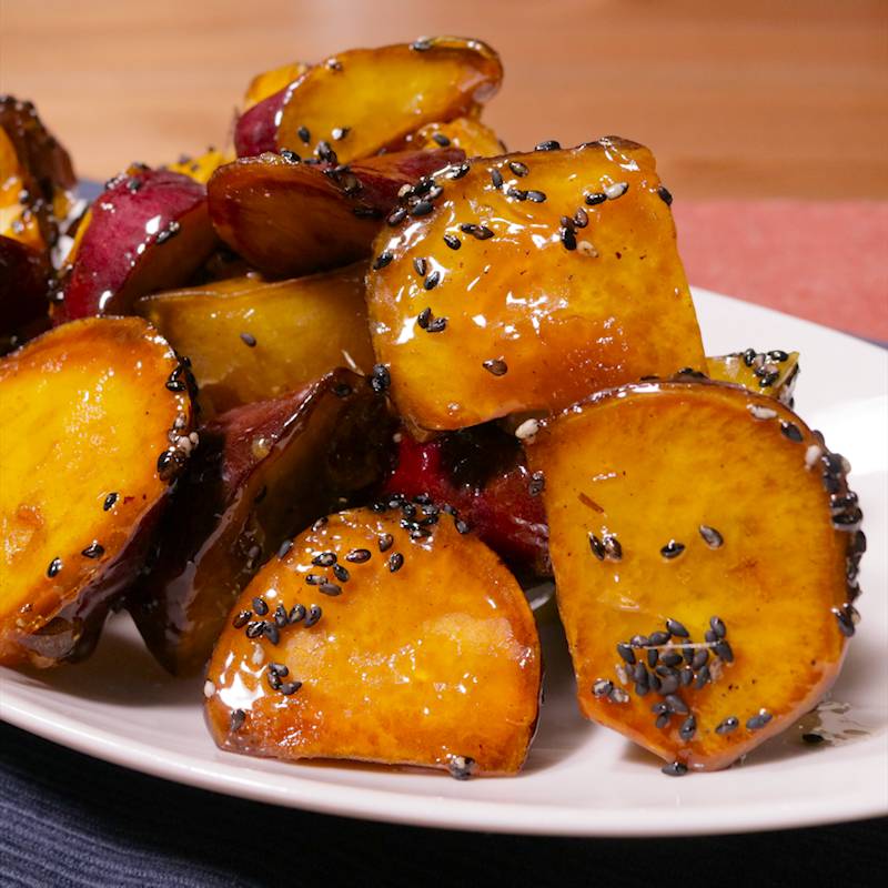 黒糖たれで★焼き大学芋