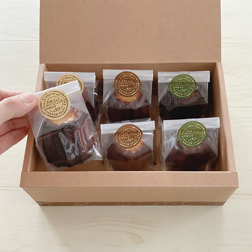 カヌレのラッピング、簡単かわいい3種のラッピング方法お菓子・パン材料・ラッピングの通販 cotta＊コッタ