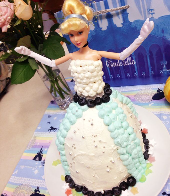 シンデレラ プリンセスケーキを簡単に作る♡decoration cake