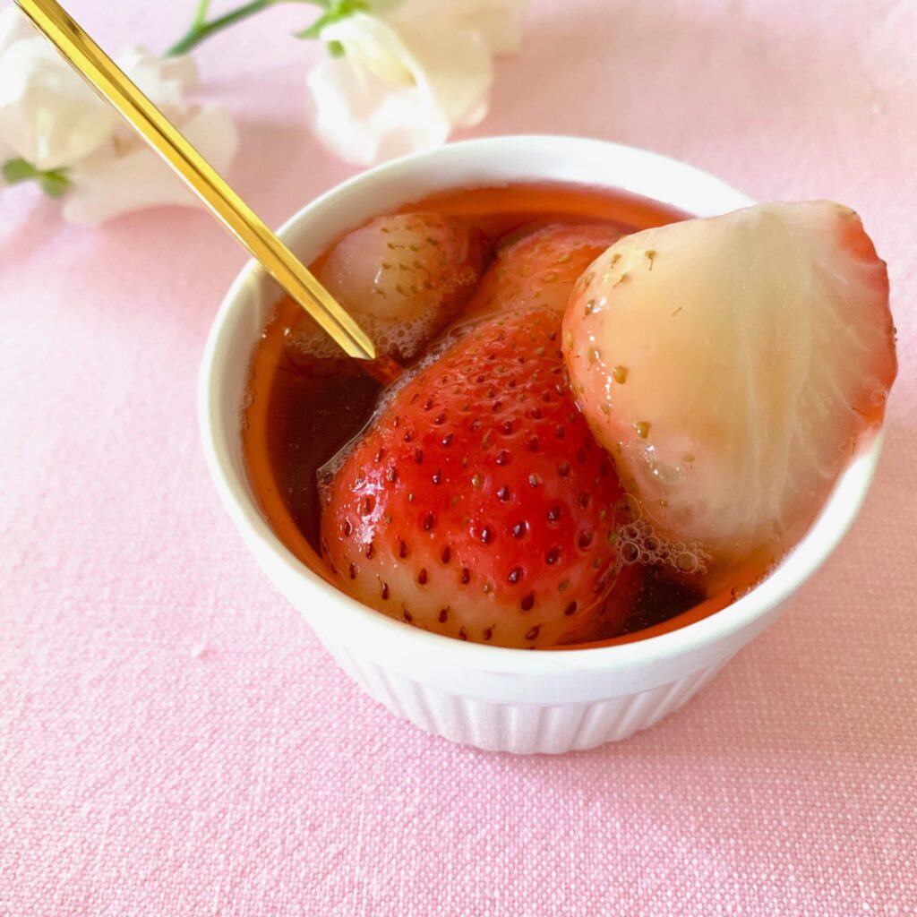甘さ控えめ☆苺のコンポート