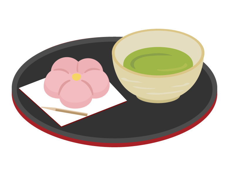 三種の団子イラストのフリー素材イラストイメージ