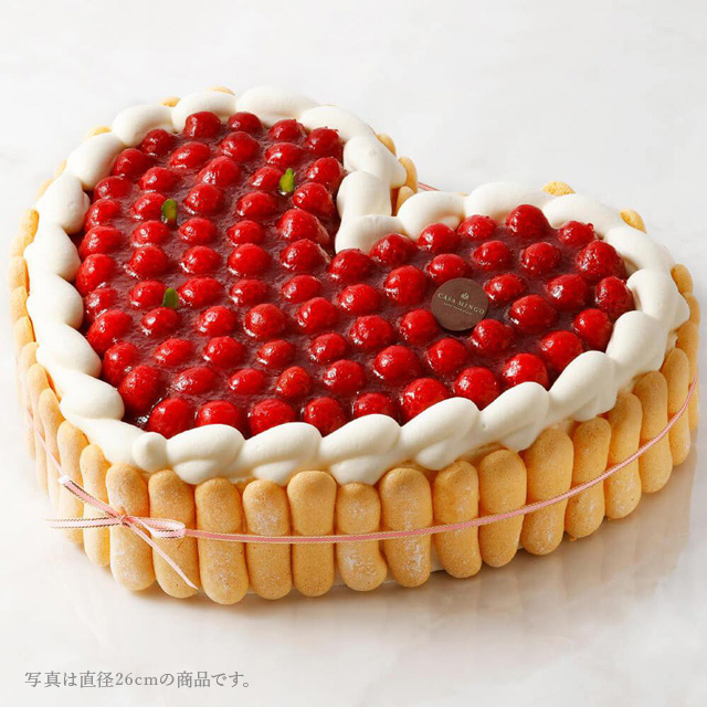 ハートのチョコレートケーキ